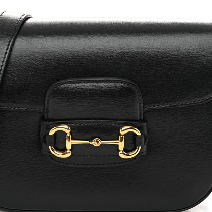 Gucci Azalea Calfskin Web Mini Horsebit 1955 Shoulder Bag Black 9 of 14