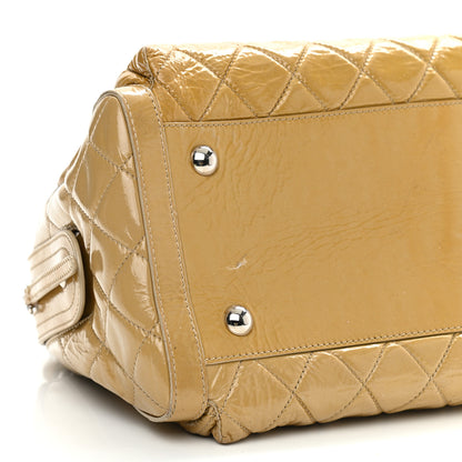 Chanel Patent Quilted Day Glo Flap Bag Beige 9 of 20