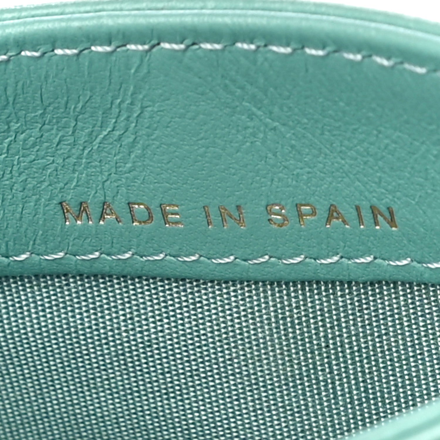 Chanel Shiny Goatskin Quilted Chanel 19 Card Holder Turquoise 7 of 12
