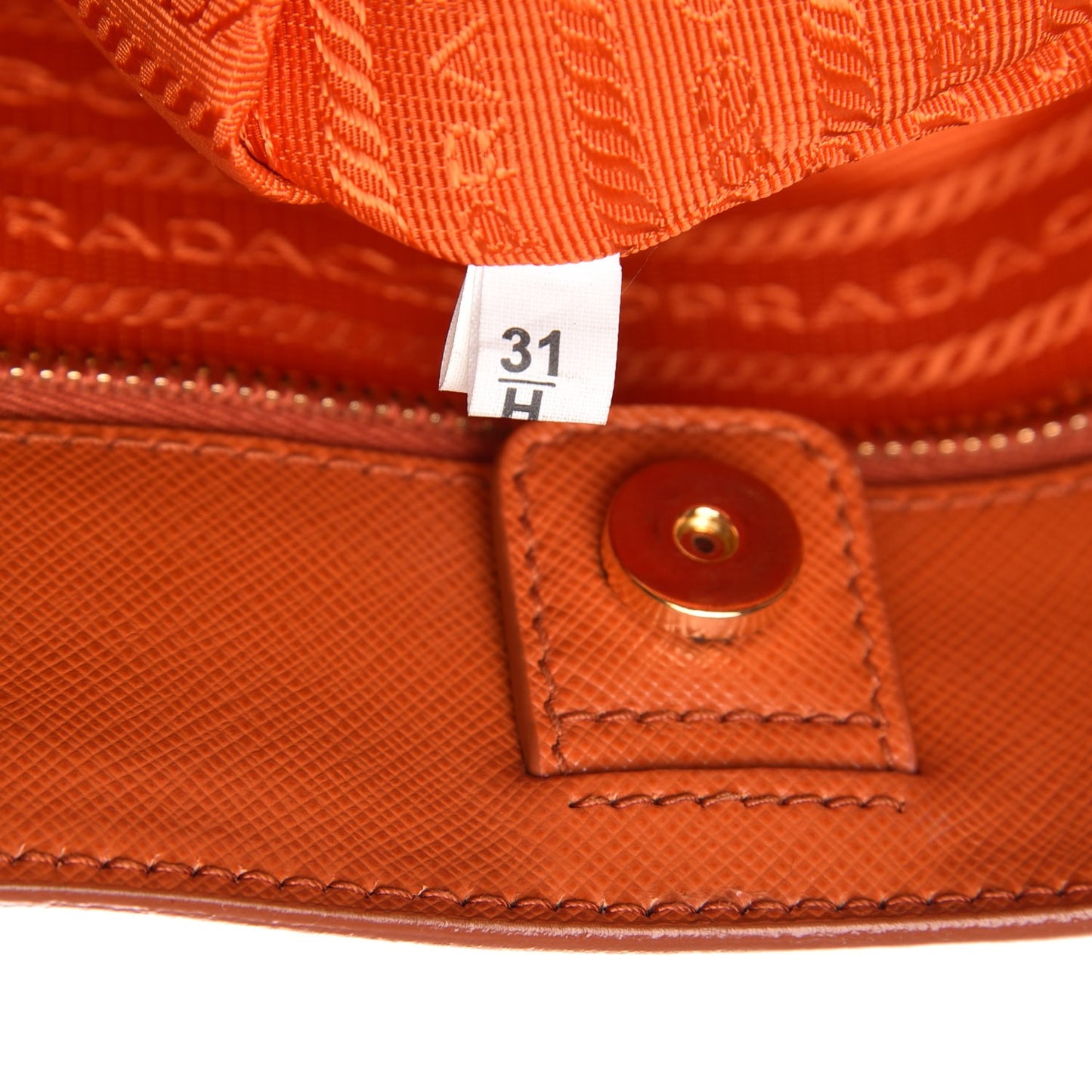 Saffiano Lux Large Tote Papaya