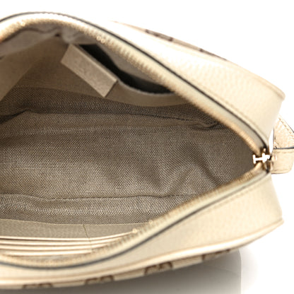 Gucci Monogram Dollar Calfskin Mini Bree Messenger Bag Beige Ebony Avoire 5 of 14