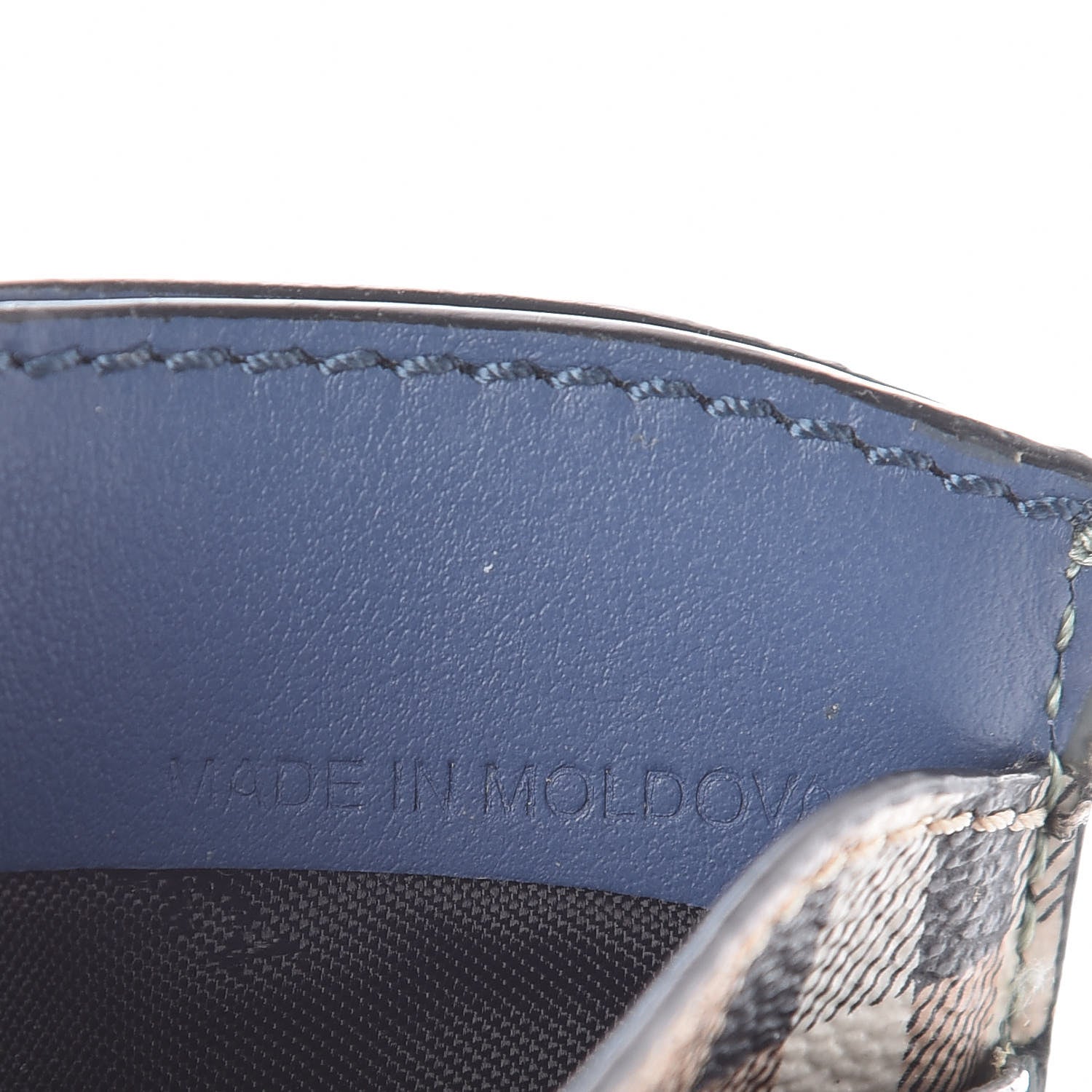 Burberry Soft Grain Calfskin Haymarket Check Izzy Card Case Celadon Blue 6 of 7