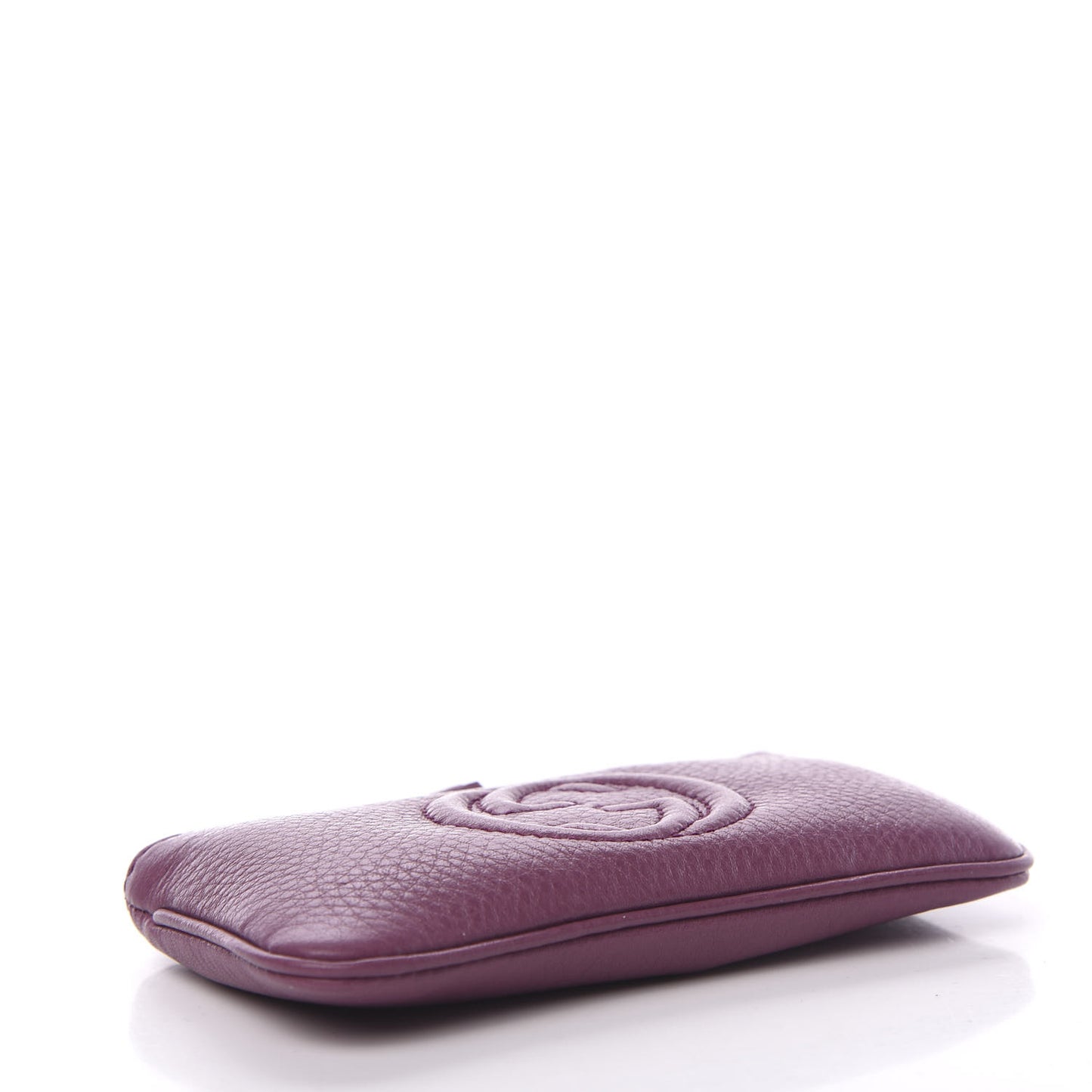 Pebbled Calfskin Soho Key Case Peonia Flower