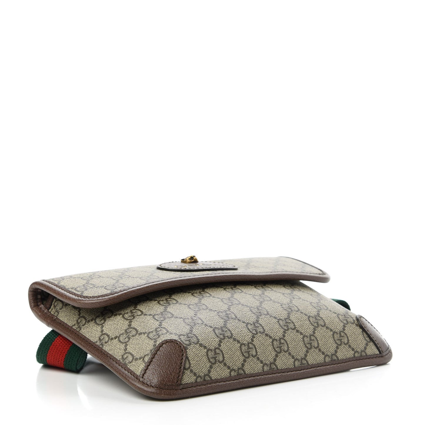 GG Supreme Monogram Neo Vintage Web Belt Bag Brown