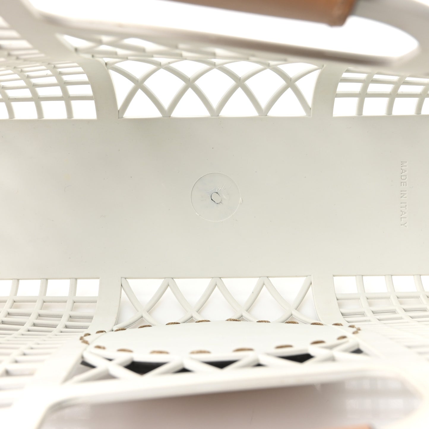 Recycled Plastic Vitello Liberty Matte Small Fendi Basket White Ice Miele