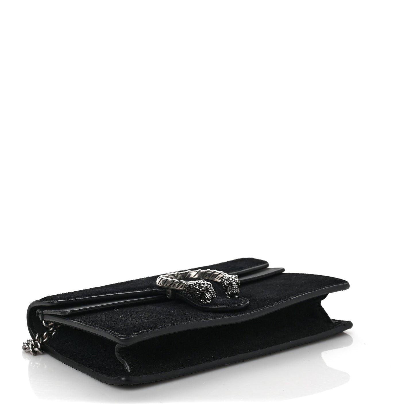 Suede Super Mini Dionysus Shoulder Bag Black