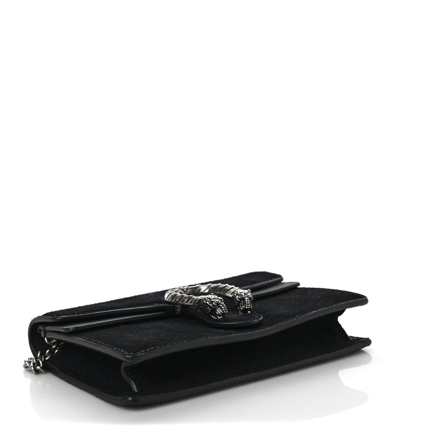 Gucci Suede Super Mini Dionysus Shoulder Bag Black 4 of 6