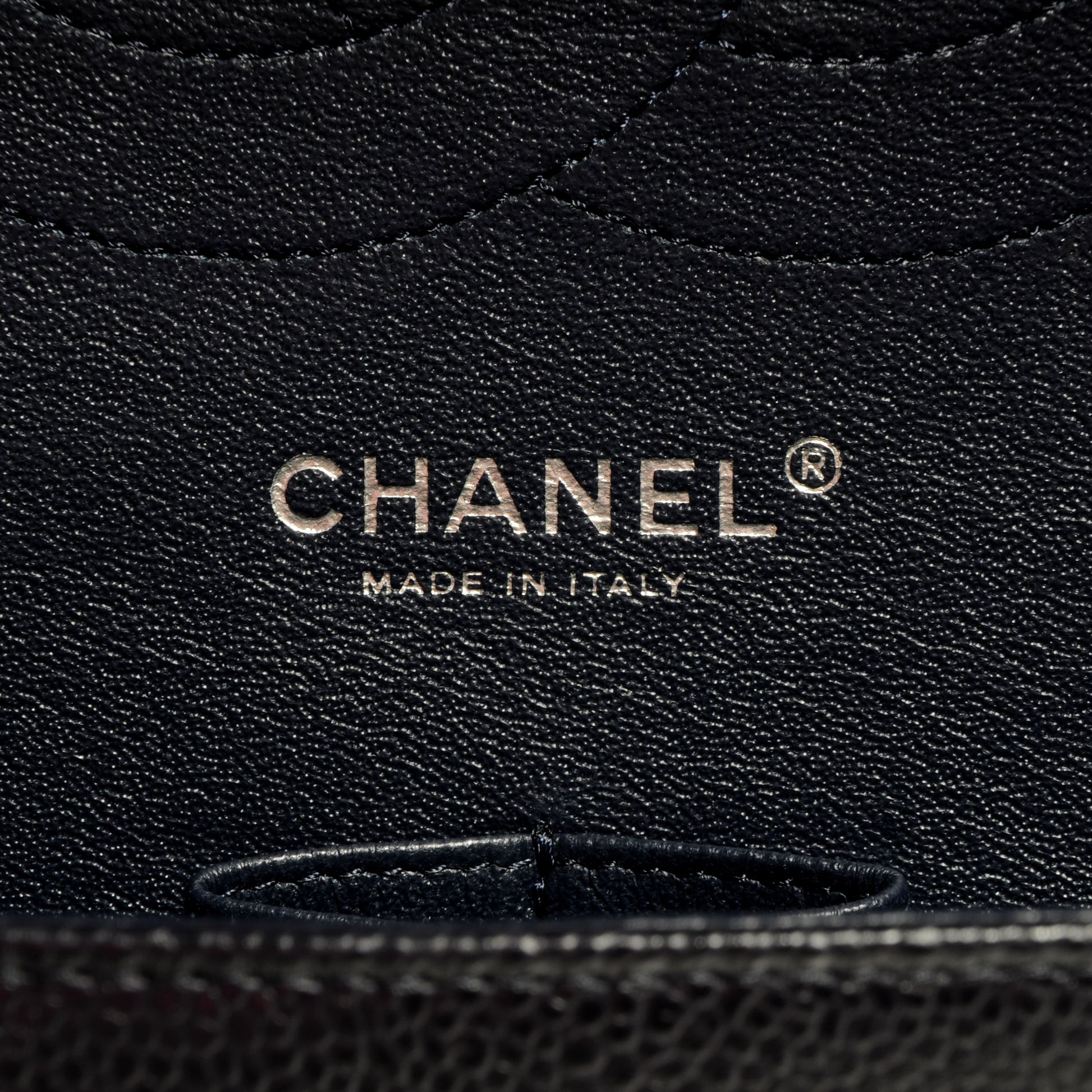 Chanel Caviar Jumbo Double Flap Navy Blue 7 of 9