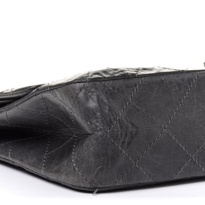 Chanel Aged Calfskin Quilted 50th Anniversary 2.55 Reissue 227 Flap Grey 10 of 16