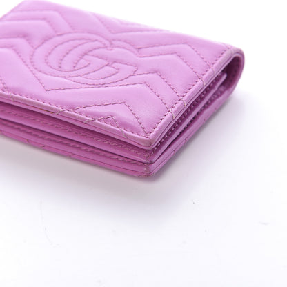 Gucci Calfskin Matelasse GG Marmont Card Case Candy Mousse 10 of 15