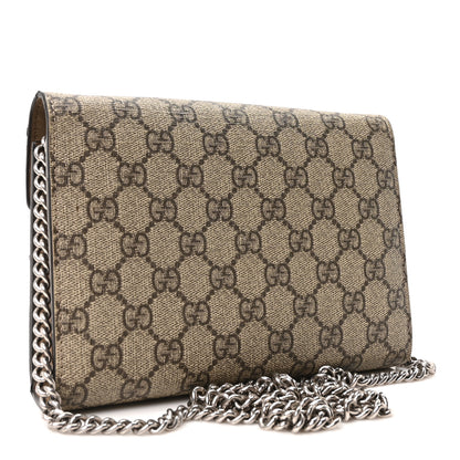 Gucci GG Supreme Monogram Mini Dionysus Chain Wallet Beige Taupe 3 of 10