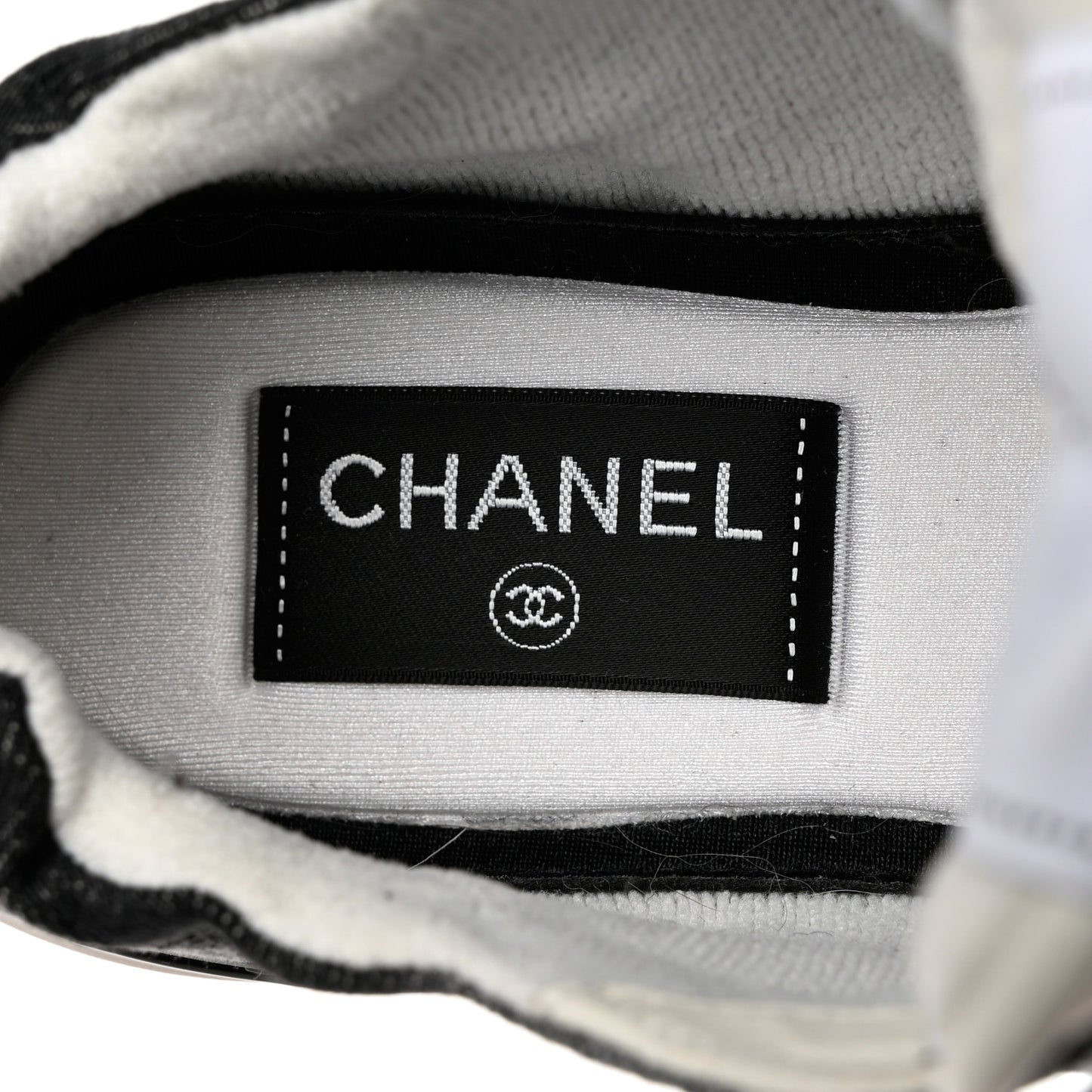 Denim Suede Calfskin Womens CC Sneakers 37 Grey