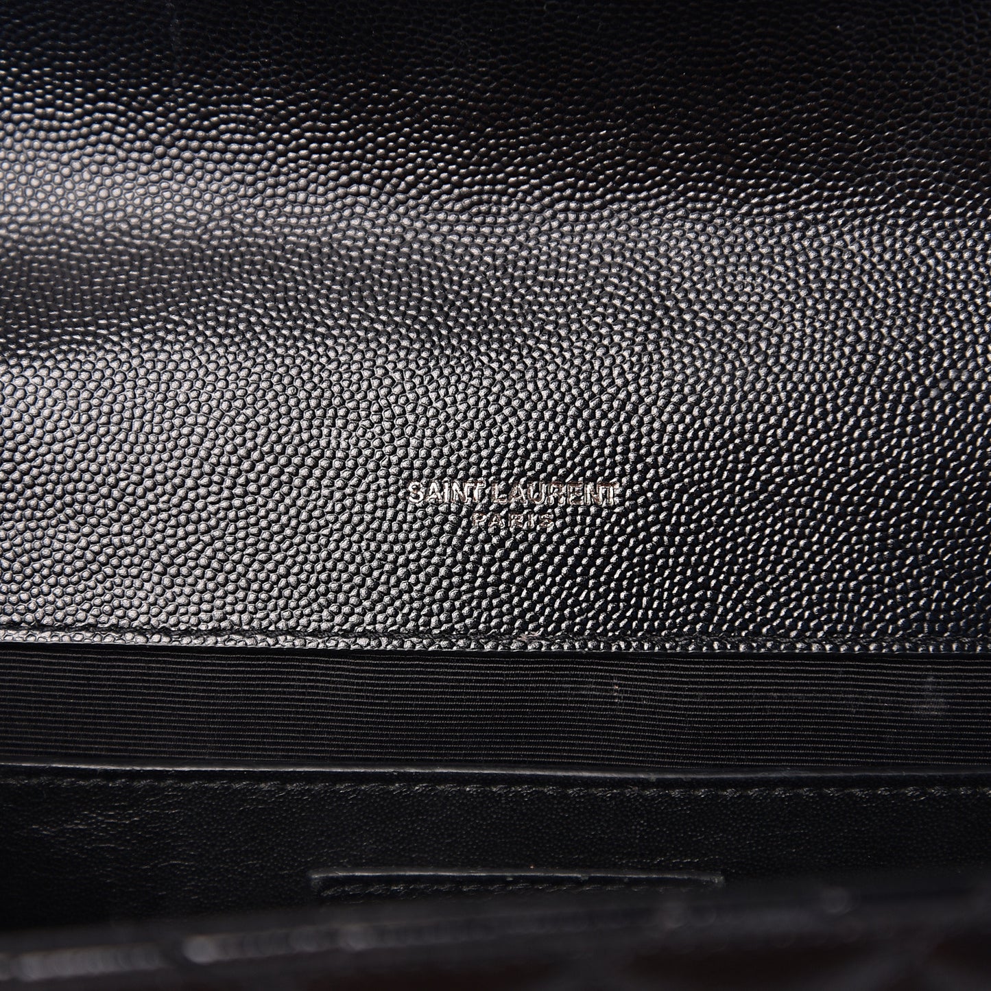 Grain De Poudre Textured Mixed Matelasse Triquilt Medium Monogram Satchel Black