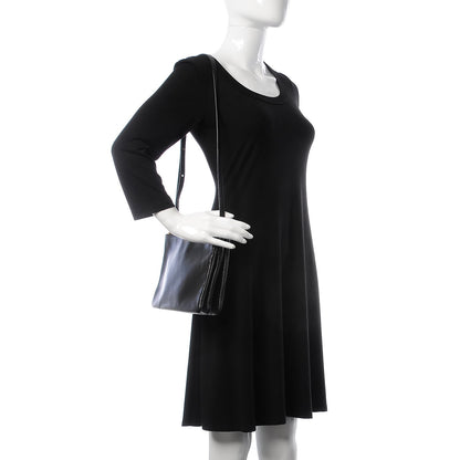 Celine Lambskin Large Trio Crossbody Bag Black 2 of 13