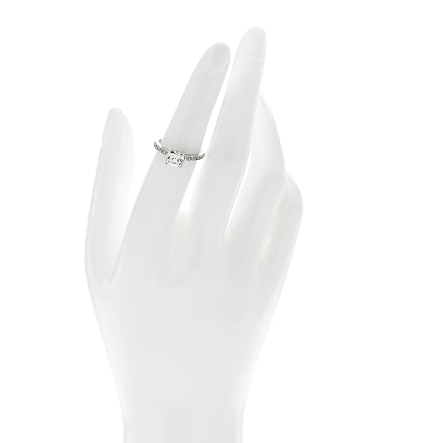 Platinum Diamond 1.20ct Novo Cushion Cut Engagement Ring 52 6