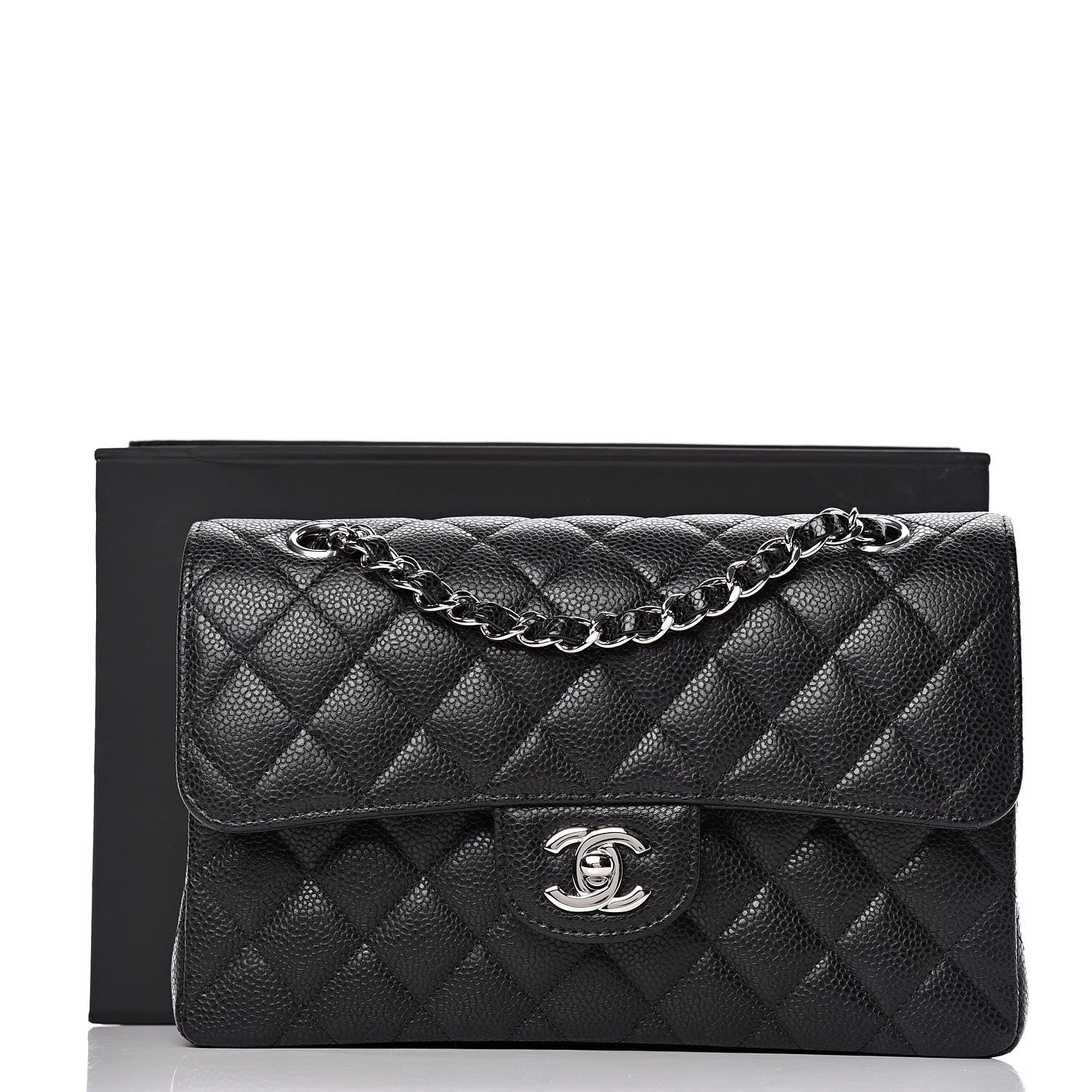 Chanel Caviar Quilted Small Double Flap Black 10 of 10
