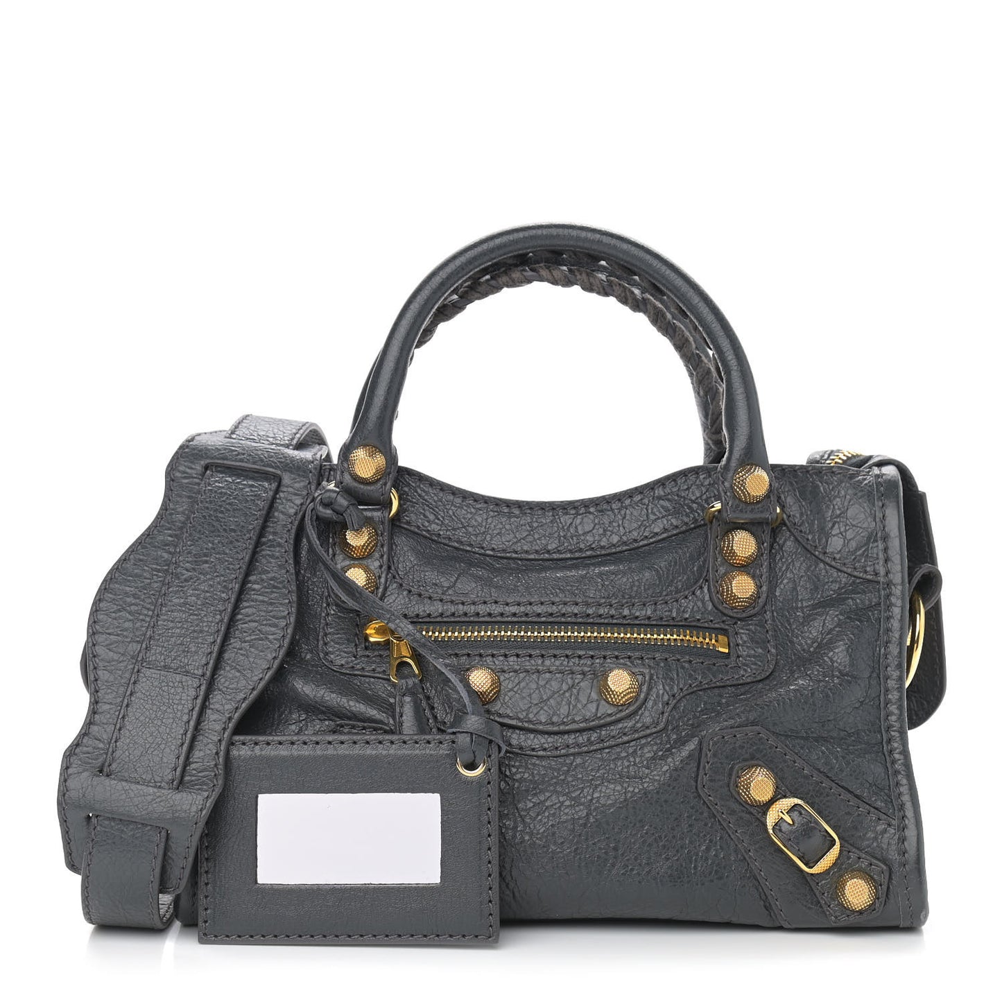Agneau Giant 12 Gold Hardware Mini City Gris Fossile