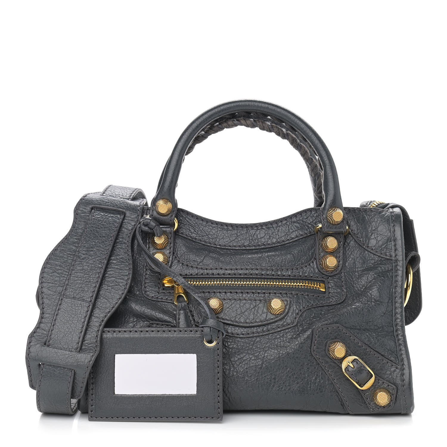 Balenciaga Agneau Giant 12 Gold Hardware Mini City Gris Fossile 1 of 10