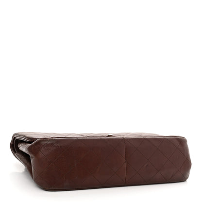 Chanel Caviar Quilted Jumbo Double Flap Burgundy 3 of 12