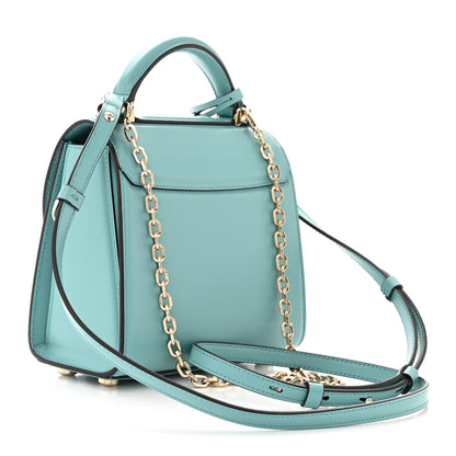 Salvatore Ferragamo Smooth Calfskin Mini Boxyz Tyrone Turquoise 3 of 9