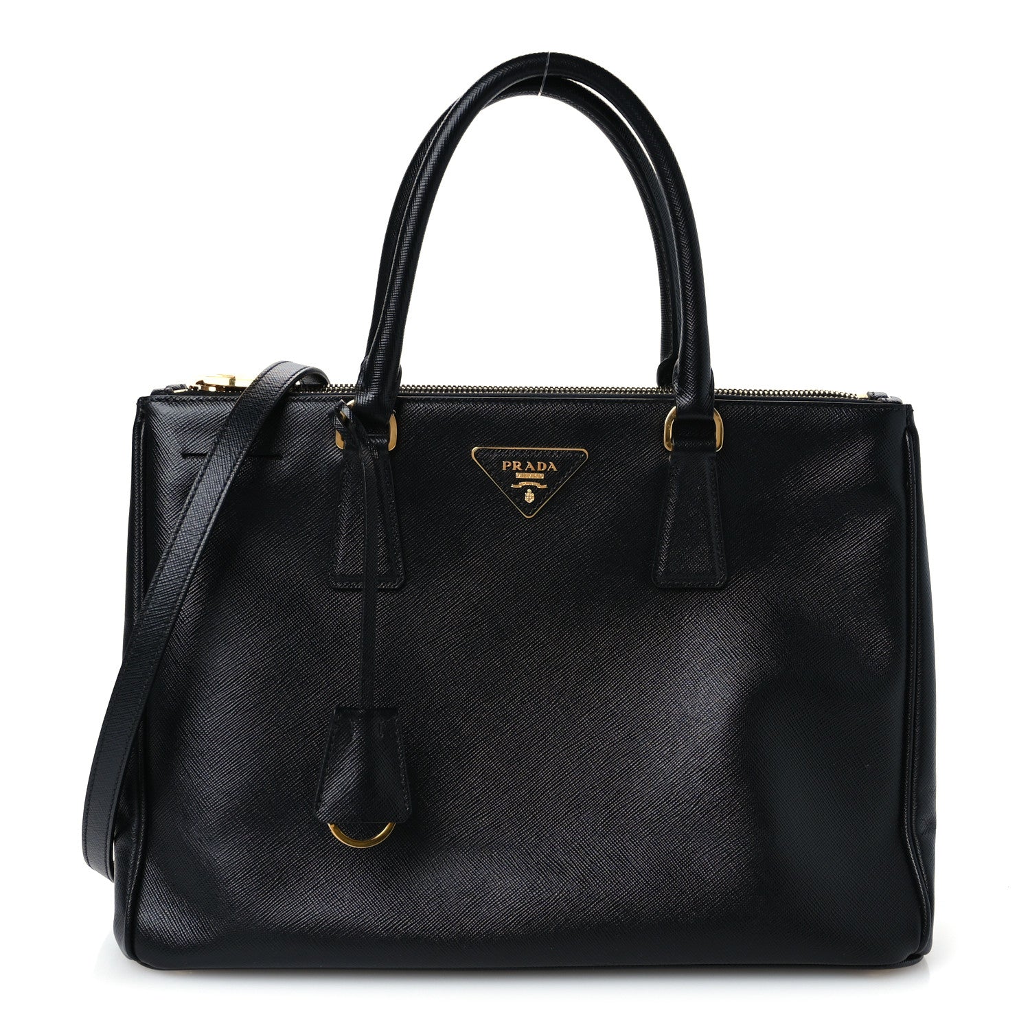 Prada Saffiano Lux Medium Galleria Double Zip Tote Black 1 of 11
