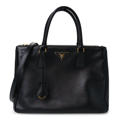 Prada Saffiano Lux Medium Galleria Double Zip Tote Black 1 of 11