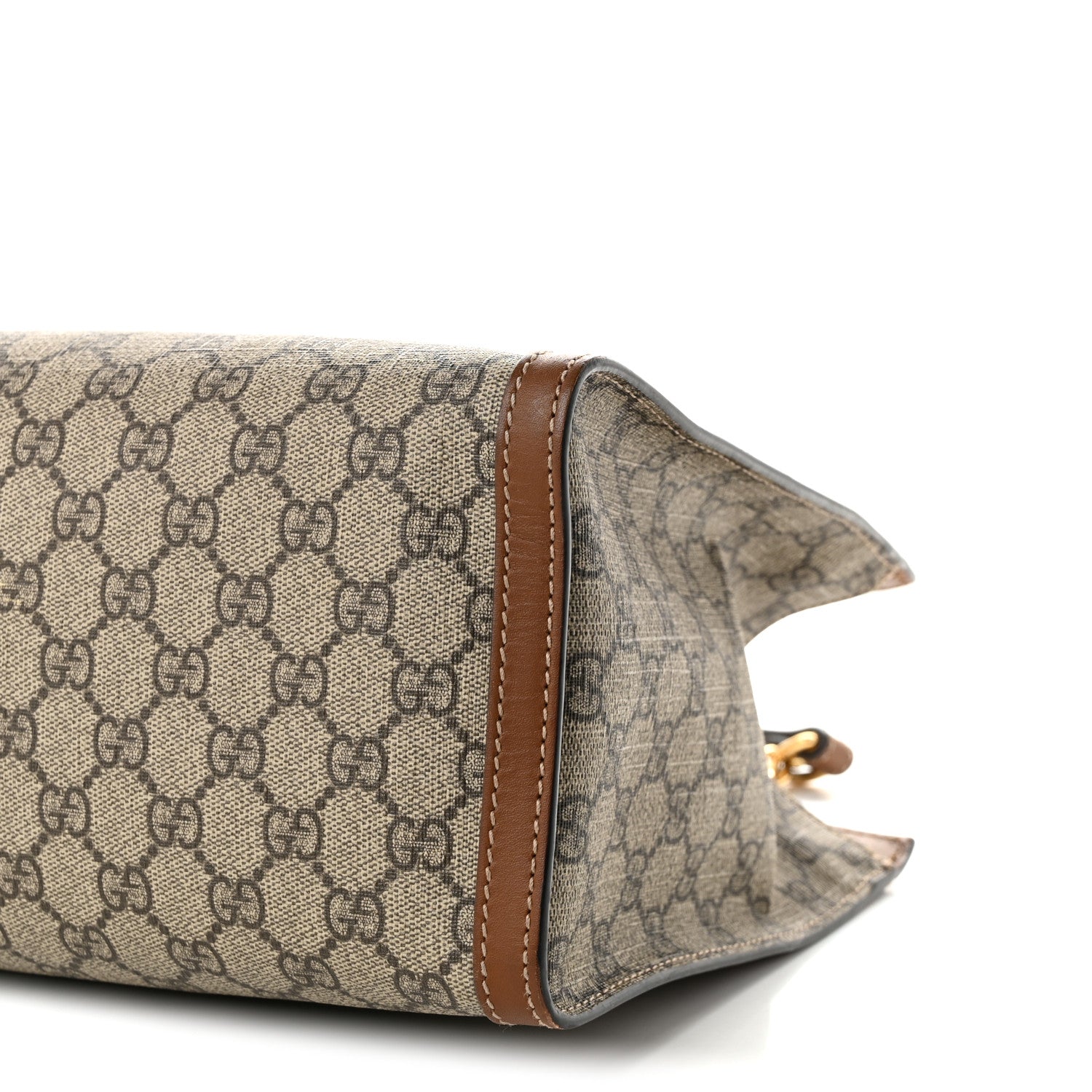 Gucci GG Supreme Monogram Medium Padlock Tote Beige Cuir 9 of 9