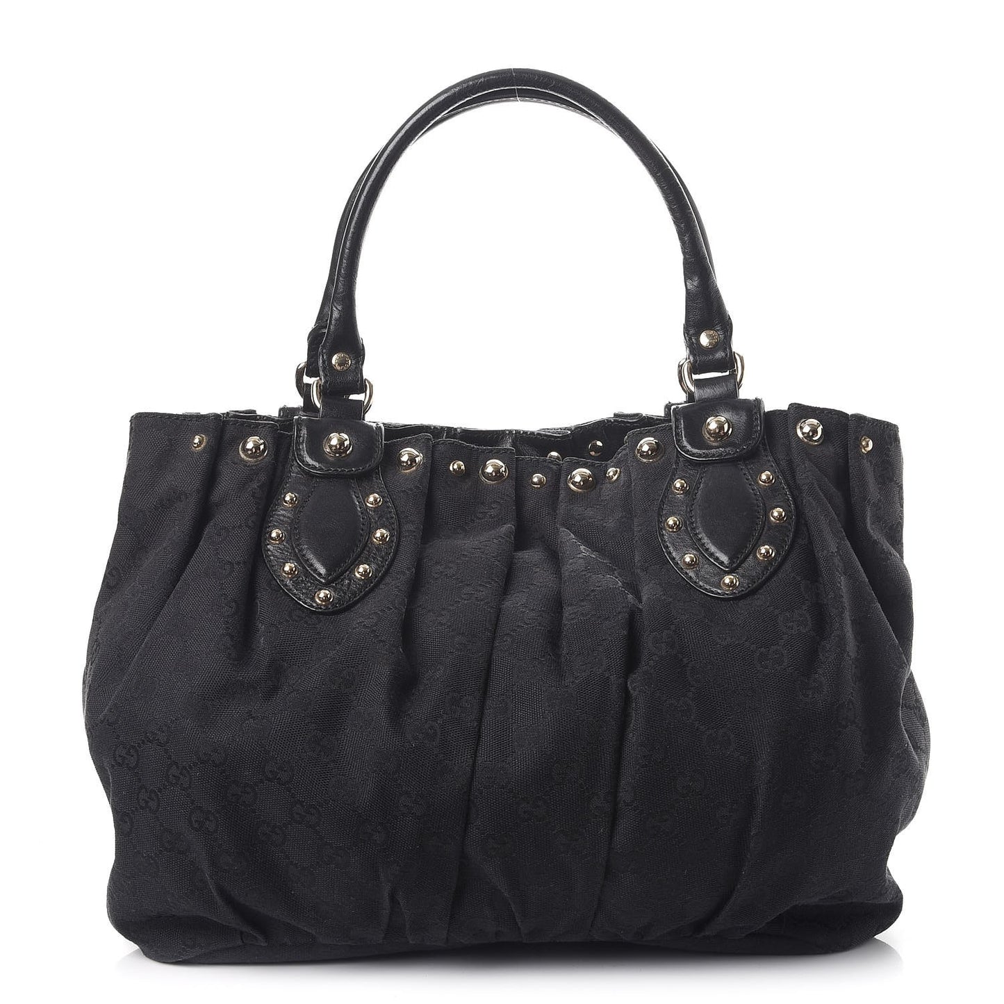 Monogram Studded Pelham Tote Bag Black
