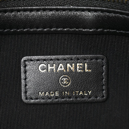 Chanel Lambskin Enamel Quilted Document Portfolio Holder Black 6 of 9