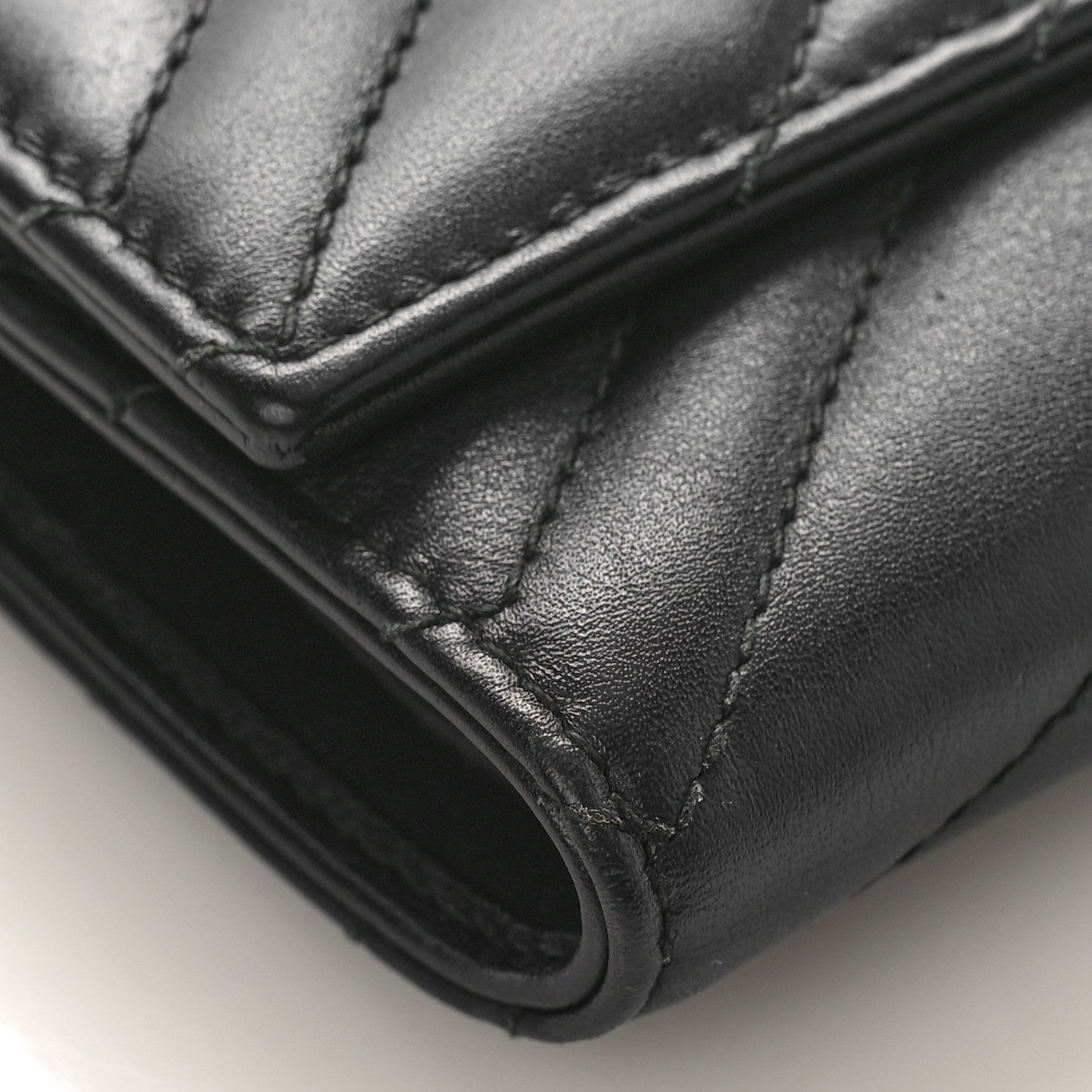 Gucci Calfskin Matelasse GG Marmont Wallet Black 7 of 8