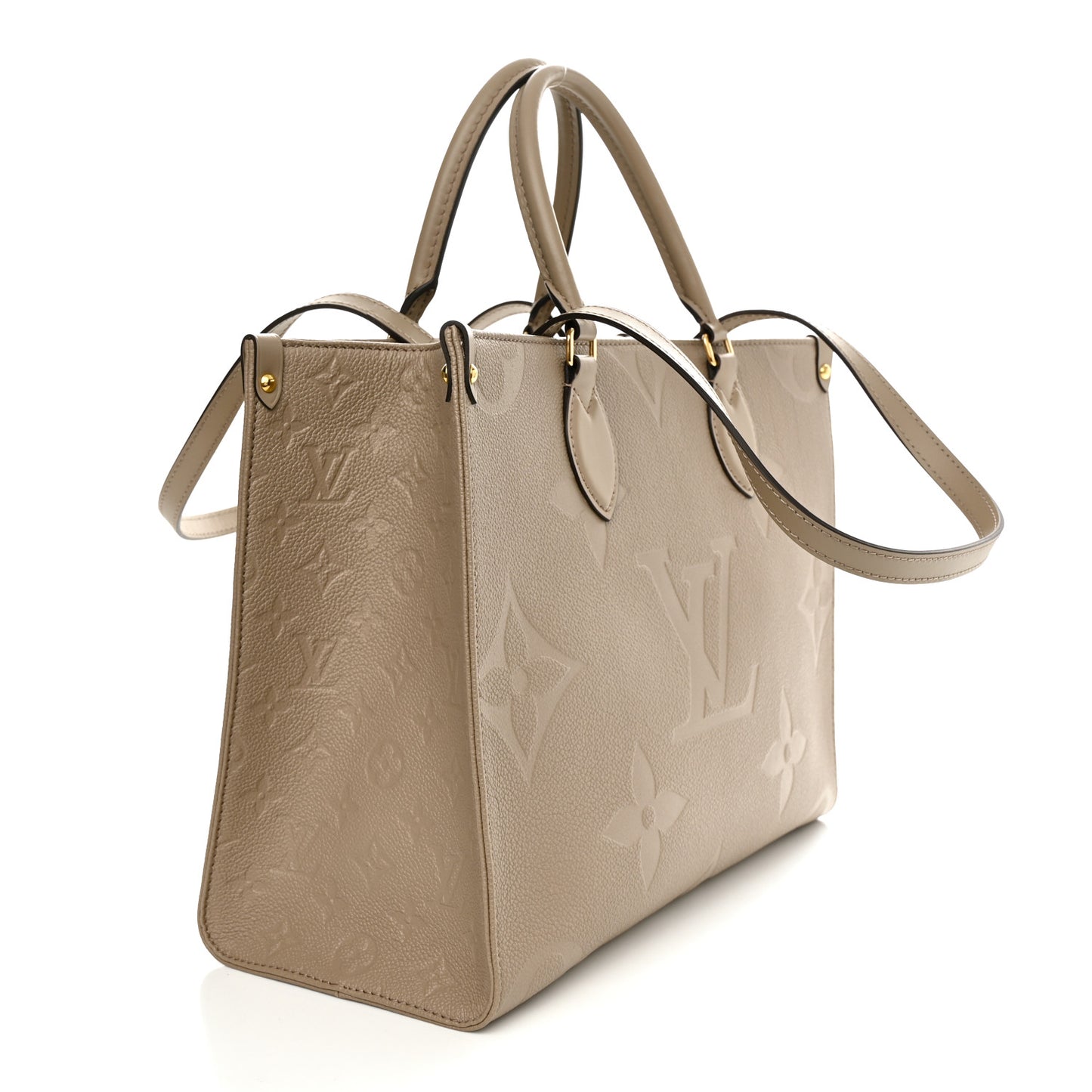 LOUIS VUITTON Empreinte Monogram Giant Onthego MM Tourterelle
