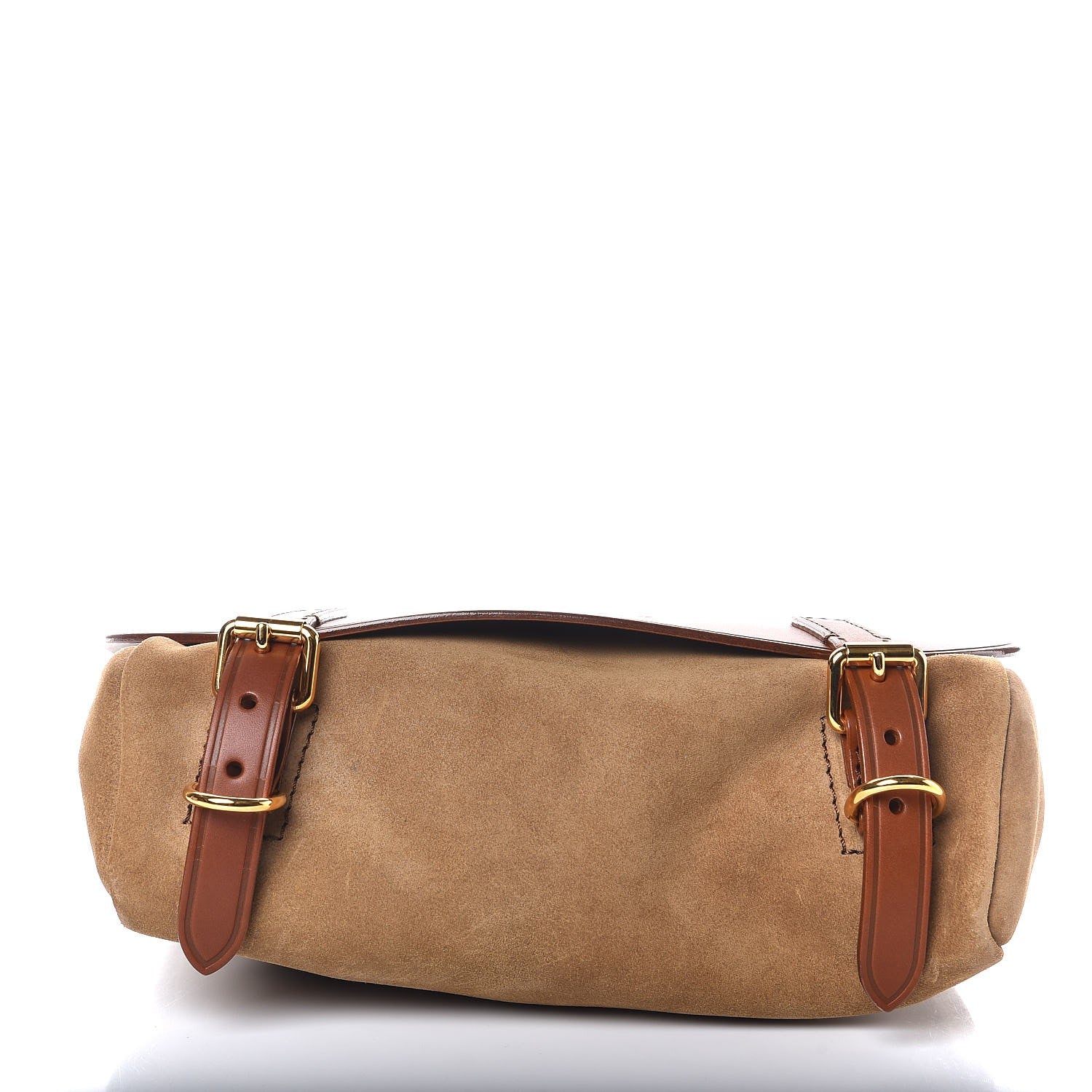 Burberry Calfskin Suede Bridle Saddle Bag Brown 5 of 10