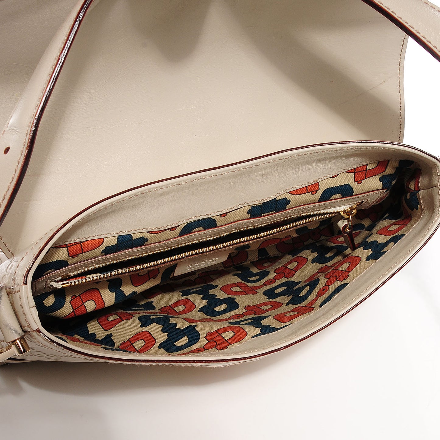 Guccissima Treasure Flap Off White