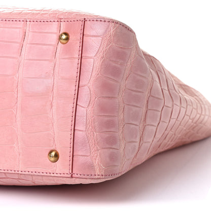 Fendi Alligator Large Twins Tote Pink 16 of 18