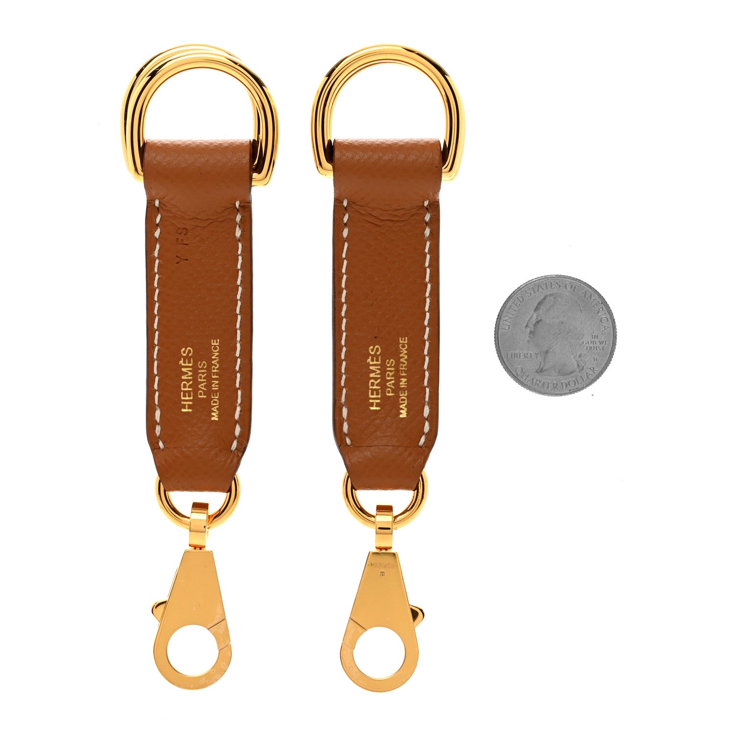 Hermes Epsom Attache Soie Strap Extender Gold 2 of 4