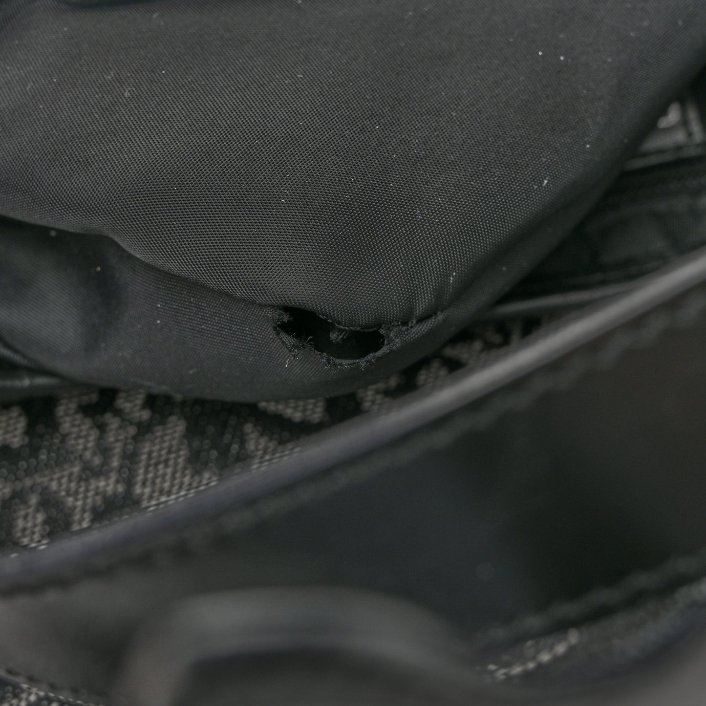 Monogram Saddle Bag Black