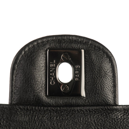 Chanel Crumpled Calfskin Quilted Mini Rectangular Flap So Black 6 of 8