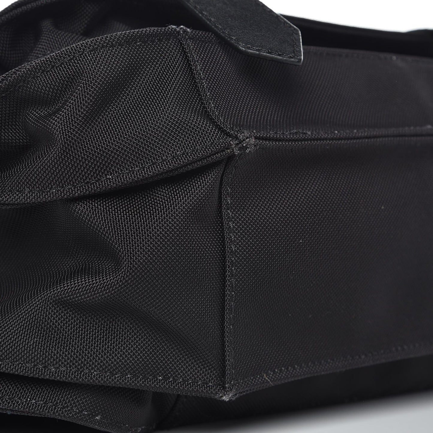 Lambskin Nylon Extra Large PS1 Satchel Black