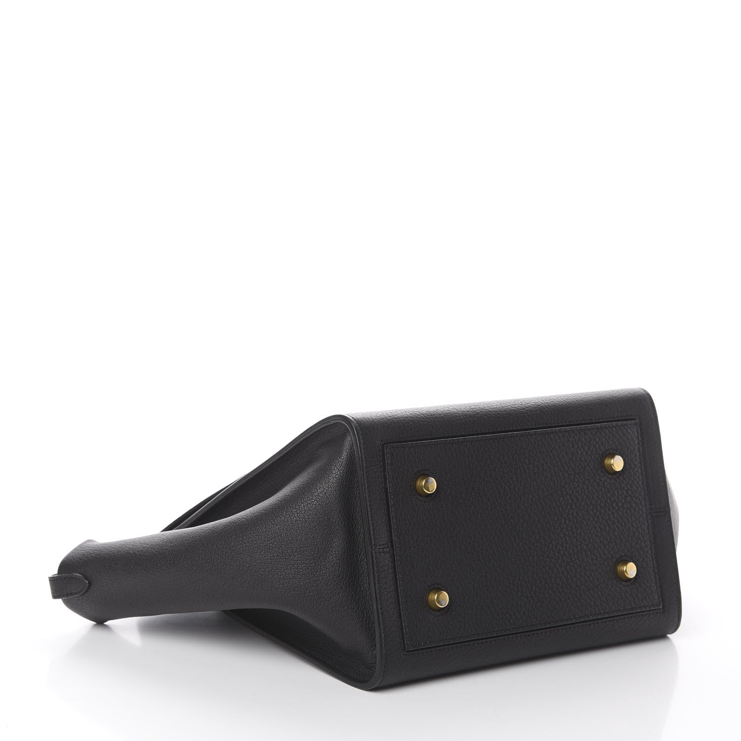 Celine Crisped Calfskin Mini Tie Knot Tote Black 3 of 7