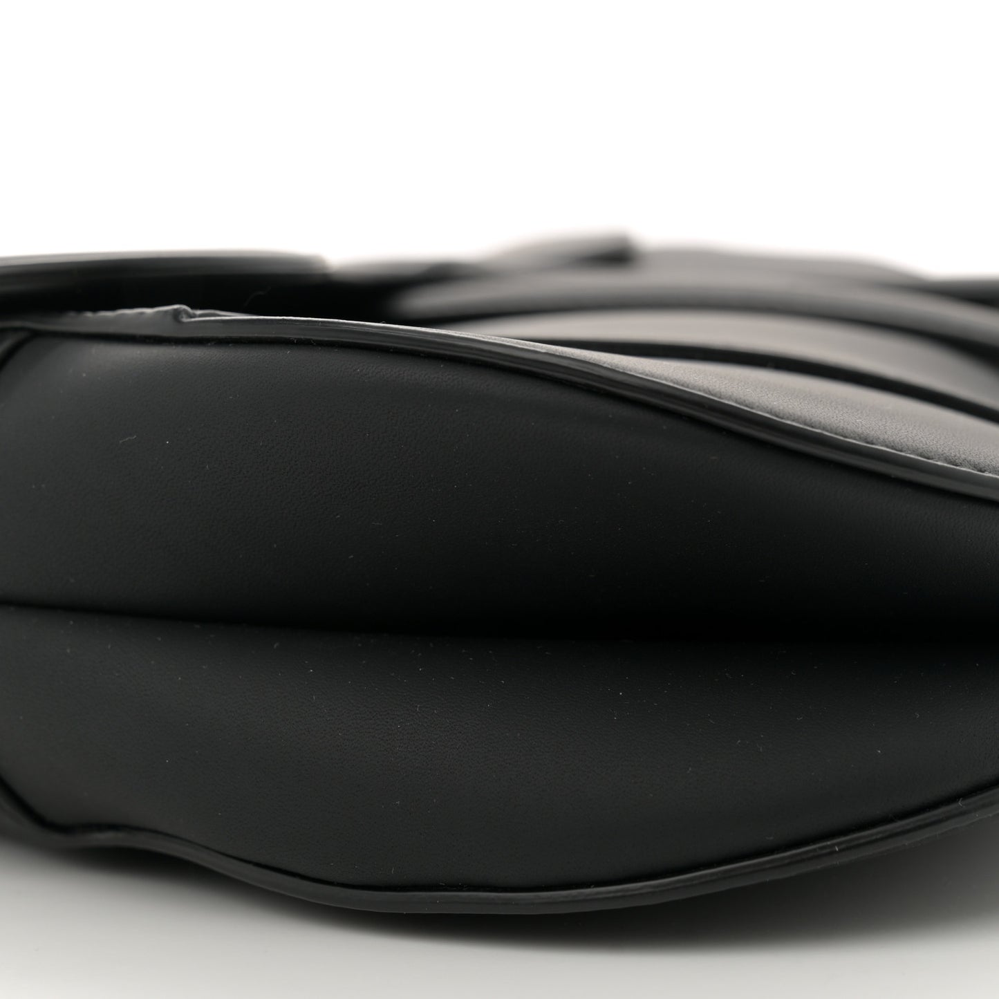 Ultra Matte Calfskin Saddle Bag Black