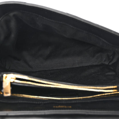 Saint Laurent Calfskin Y Quilted Monogram Medium Loulou Chain Satchel Black 5 of 9