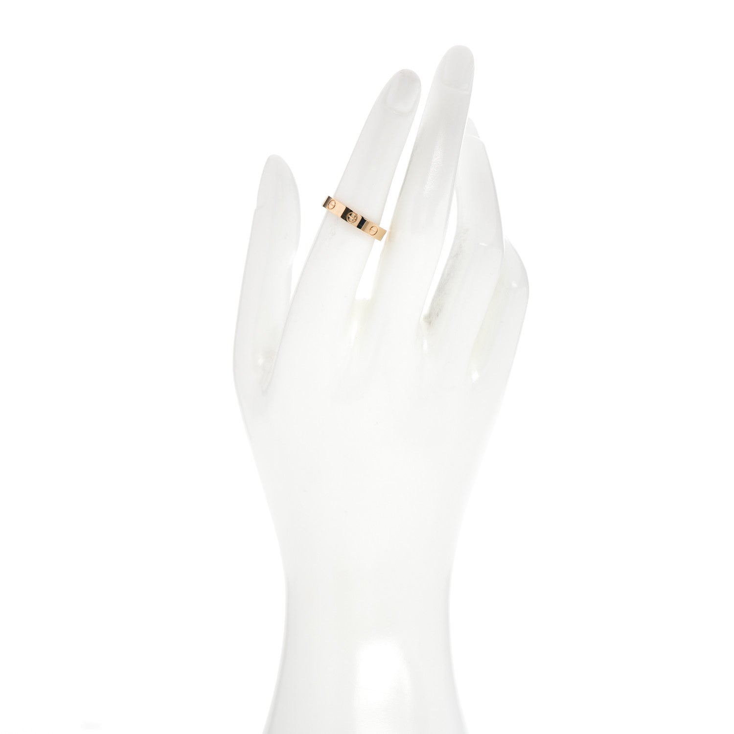 Cartier 18K Pink Gold 3.5mm LOVE Wedding Band Ring 53 6.25 2 of 5