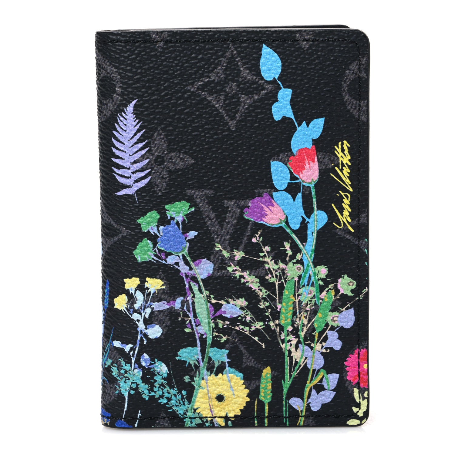 Louis Vuitton Monogram Eclipse Flower Print Pocket Organizer NM 1 of 8
