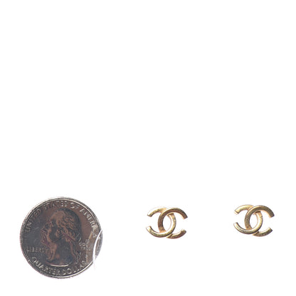 Chanel Metal CC Earrings Gold 2 of 3
