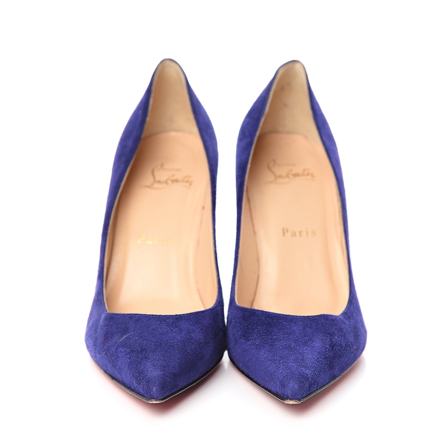 Christian Louboutin Veau Velours Decoltish 85 Pumps 37 Encre 2 of 10
