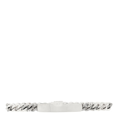 David Yurman Sterling Silver Diamond 7mm Petite Pave Curb Link ID Bracelet 1 of 3