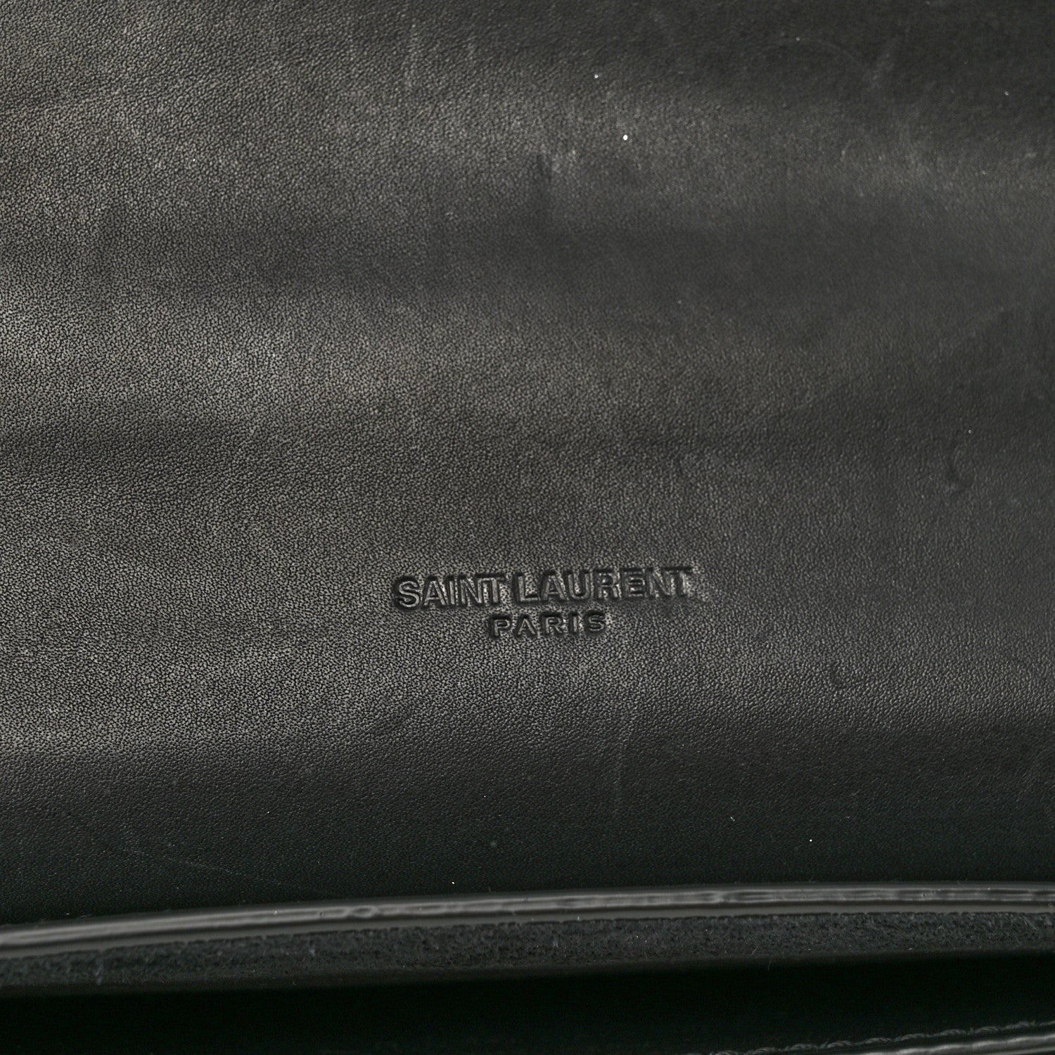 Saint Laurent Smooth Calfskin Monogram Medium Kaia Satchel Black 6 of 12
