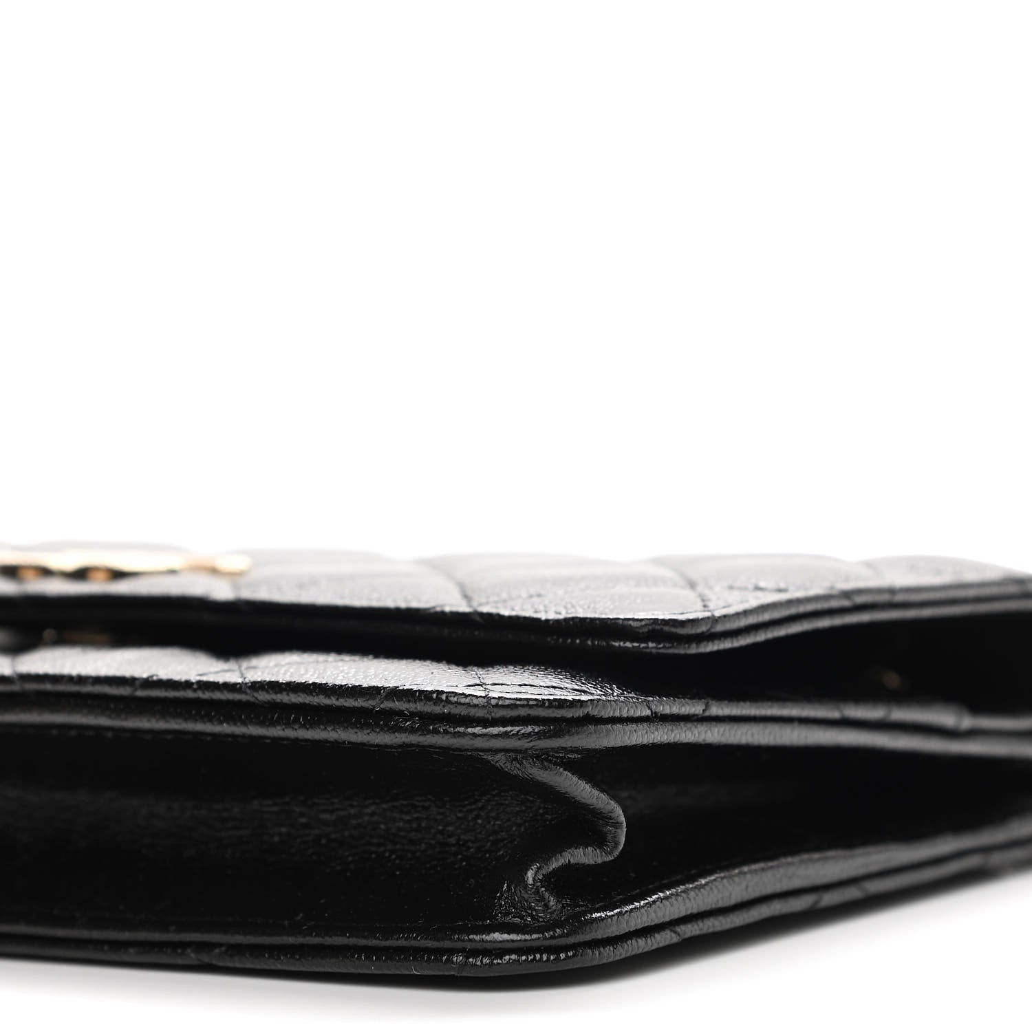 Chanel Caviar Quilted Beaded CC Wallet On Chain WOC Black 11 of 12