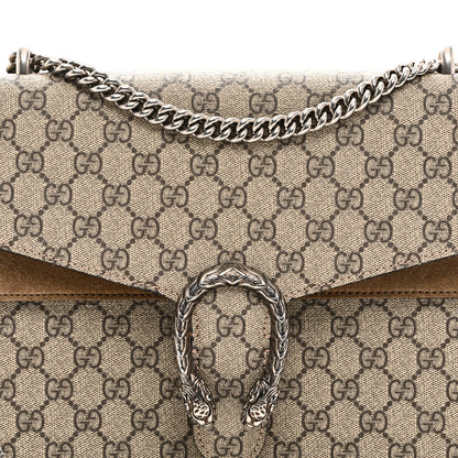 Gucci GG Supreme Monogram Medium Dionysus Shoulder Bag Taupe 8 of 10