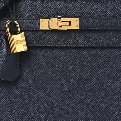 Hermes Epsom Kelly Sellier 25 Bleu Indigo 8 of 13